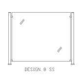 Glass Pool Fencing Semi Frameless - Design 8 Stainless Steel