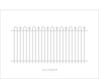 Alexander Aluminium Fence Design