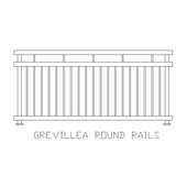 Aluminium Balustrade - Grevillea Round Rails