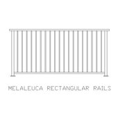 Aluminium Balustrade Melaleuca Rectangular Rails