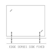 Glass Pool Fencing Edge Series Frameless - Edge Series Side Fixed