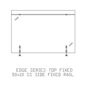 Glass Balustrade Edge Series Top Fixed Design