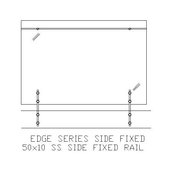 Glass Balustrade Edge Series Side Fixed Design